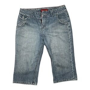 Hillard & Hanson Light Blue Cropped Capri Jeans Size 6 Petite